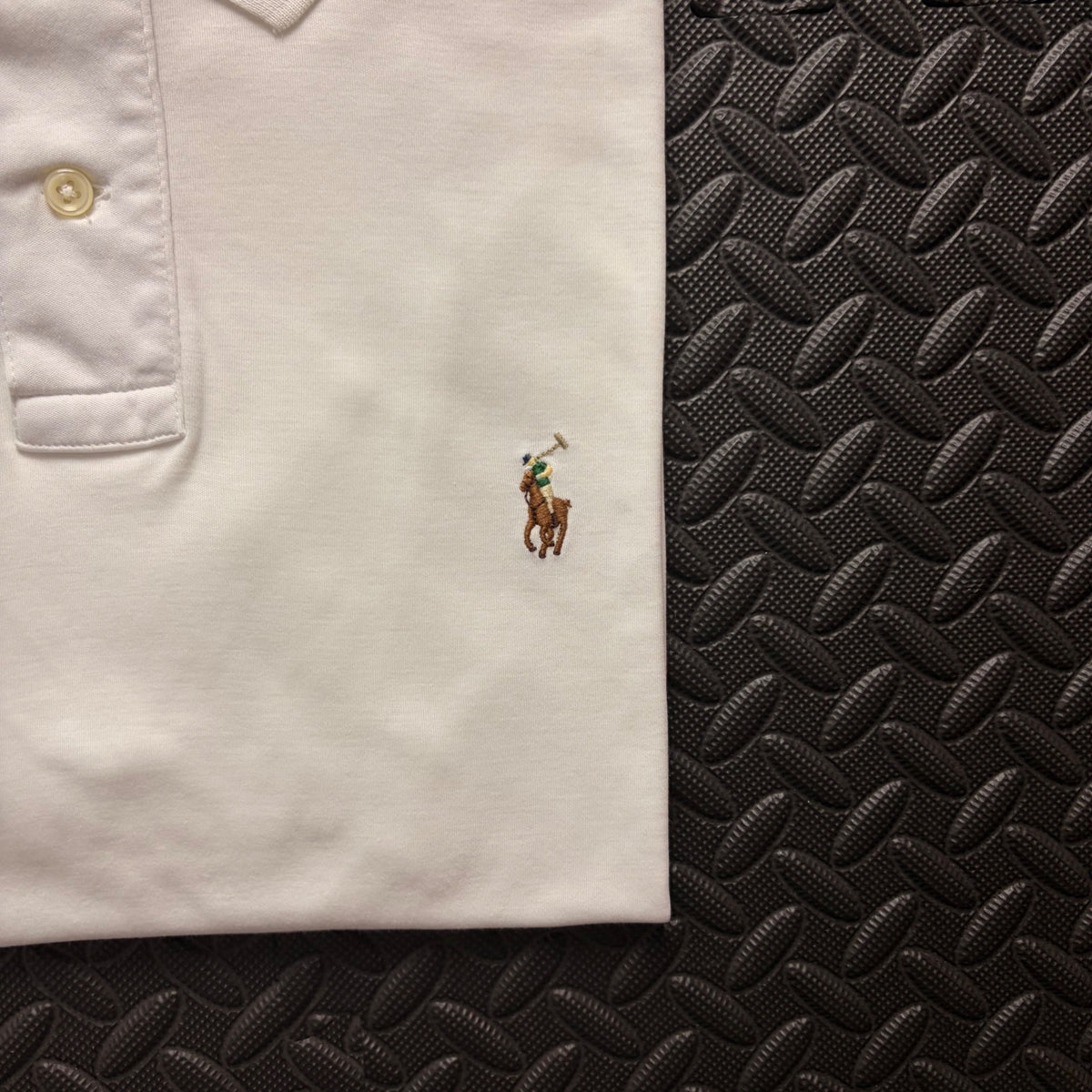 Ralph Lauren White Polo Shirt | Men’s Custom Slim Fit M / 3841