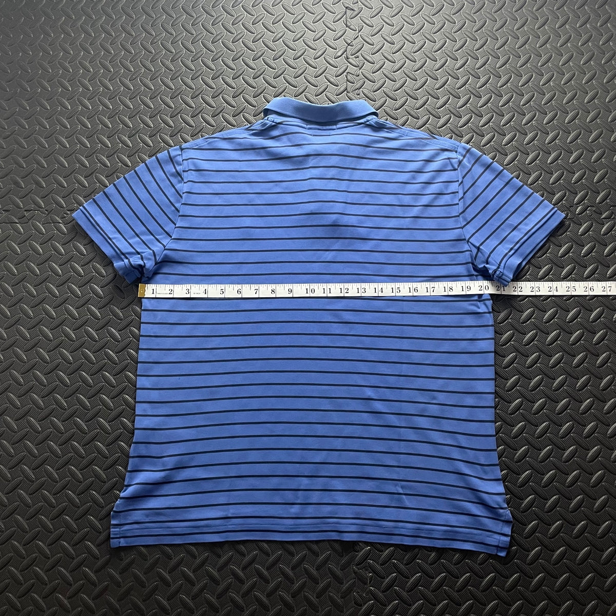 Ralph Lauren Blue Striped Polo Shirt | Men’s Classic Fit M / 3753