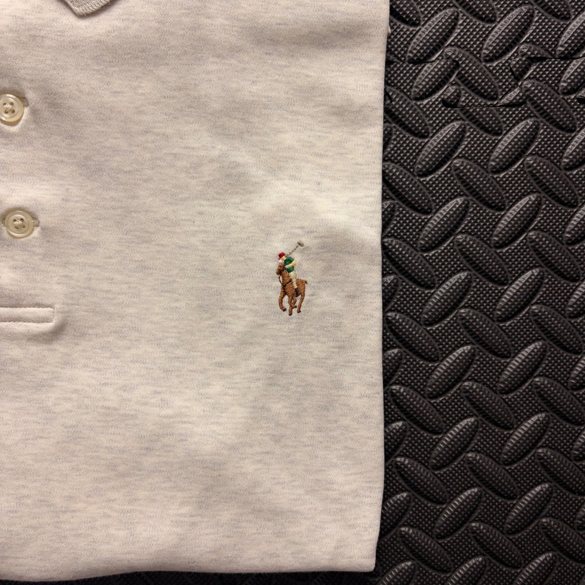 Ralph Lauren Cream Polo Shirt | Men’s Classic Fit L / 3857