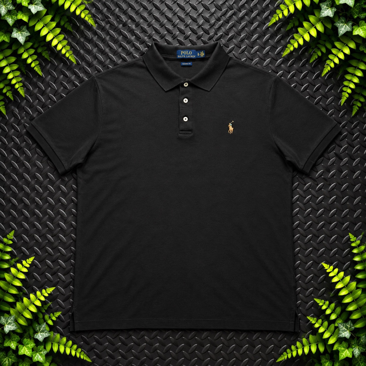 Ralph Lauren Black Polo Shirt | Men’s Classic Fit XL