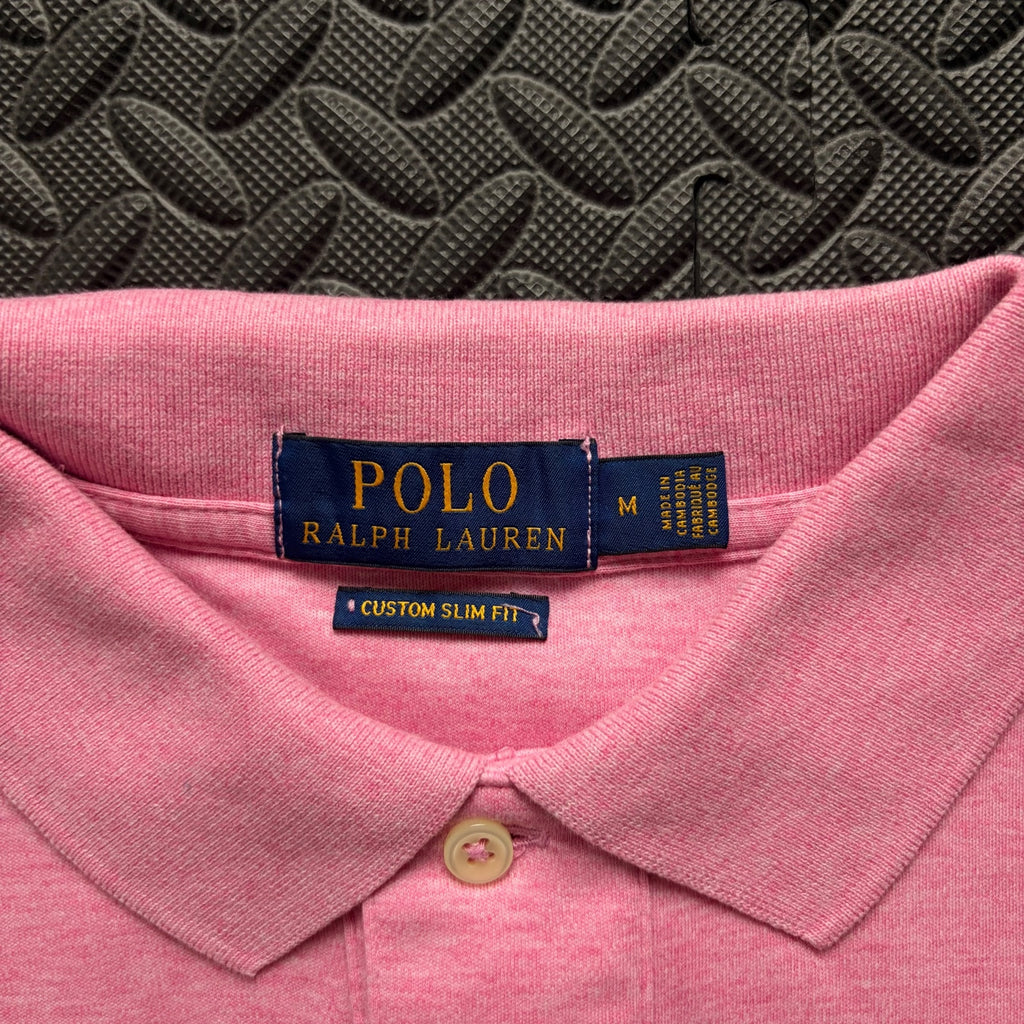 Ralph Lauren Rose Pink Polo Shirt | Men’s Custom Slim Fit M / 3840