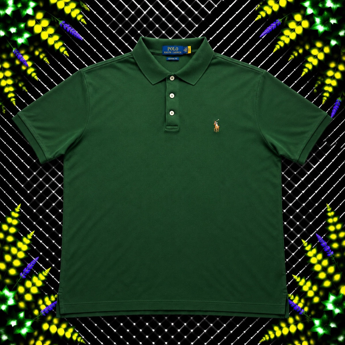 Ralph Lauren Dark Green Polo Shirt | Men’s Slim Fit XL / 3814