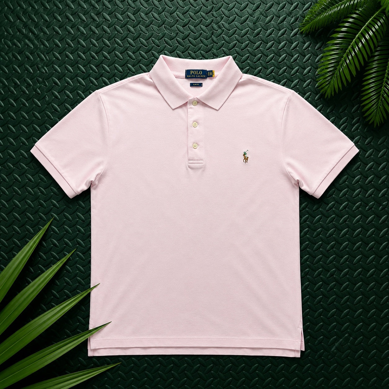 Ralph Lauren Rose Pink Polo Shirt | Men’s Slim Fit L / 3435