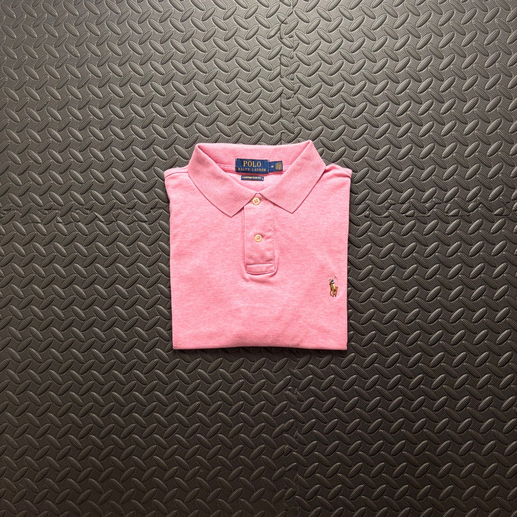 Ralph Lauren Rose Pink Polo Shirt | Men’s Custom Slim Fit M / 3840