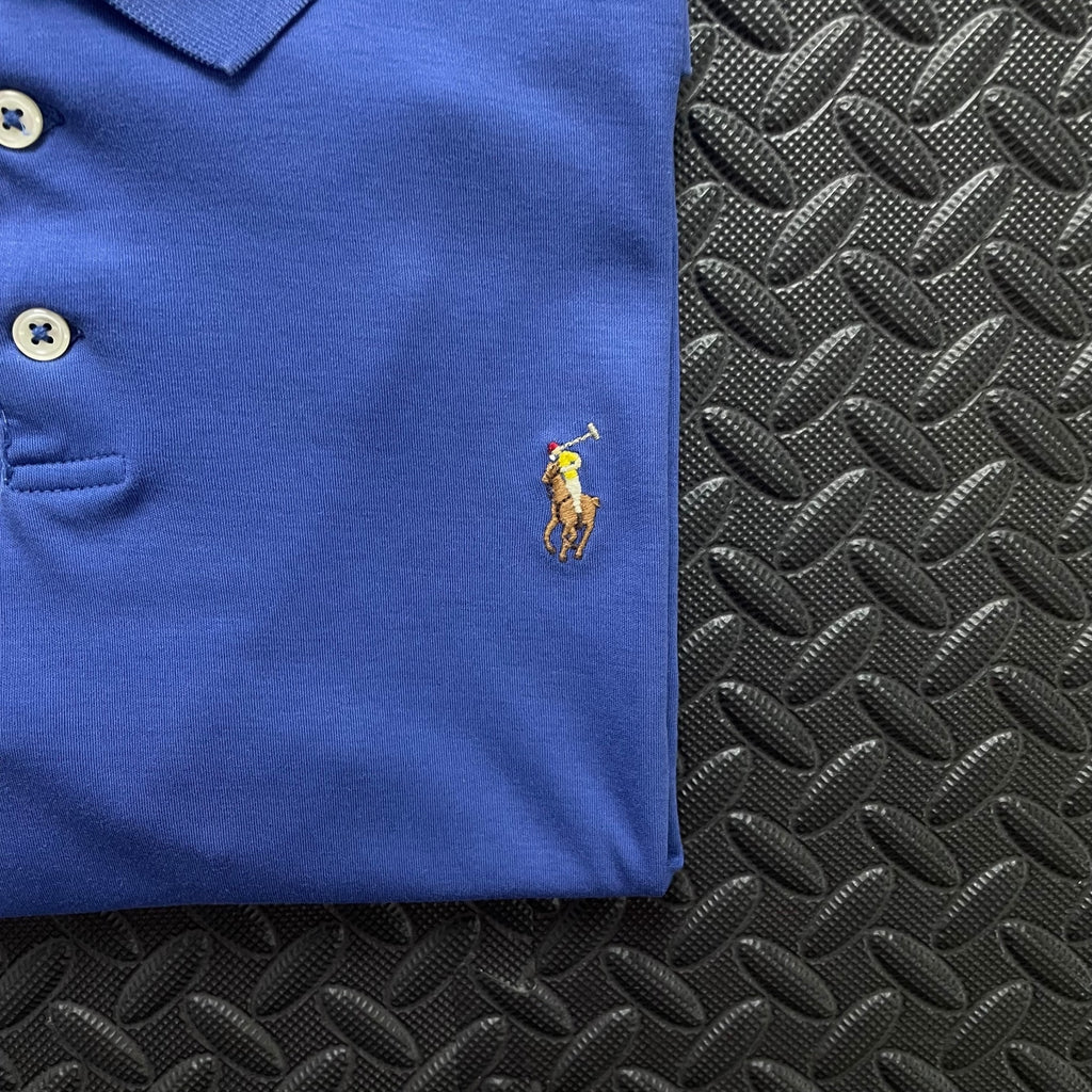 Ralph Lauren Blue Polo Shirt | Men’s Slim Fit L / 3694