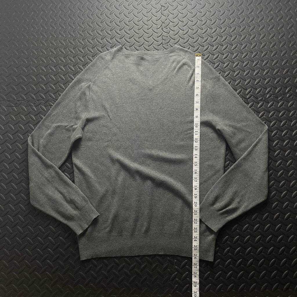 Ralph Lauren Grey V-Neck Jumper | Men’s Classic Fit S / 3783