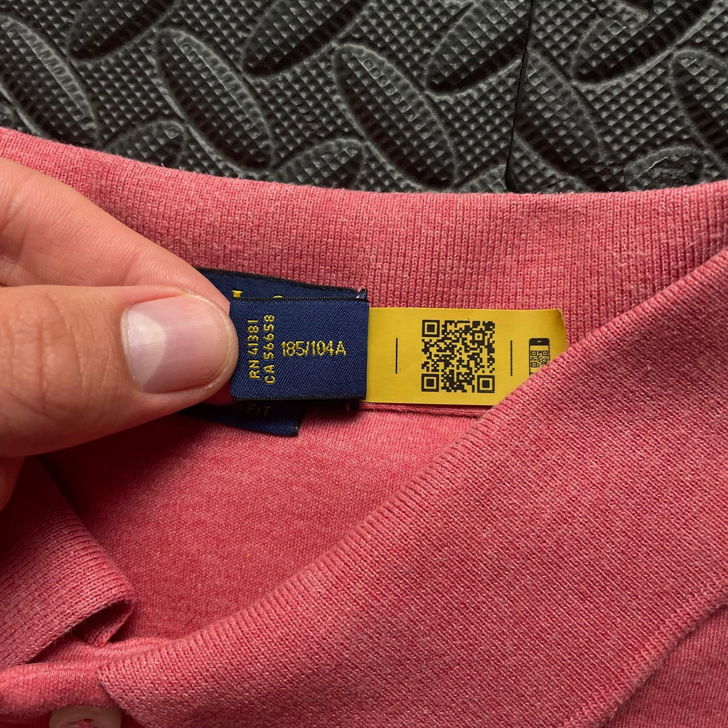 Ralph Lauren Pink Polo Shirt | Men’s Custom Slim Fit XL / 3674