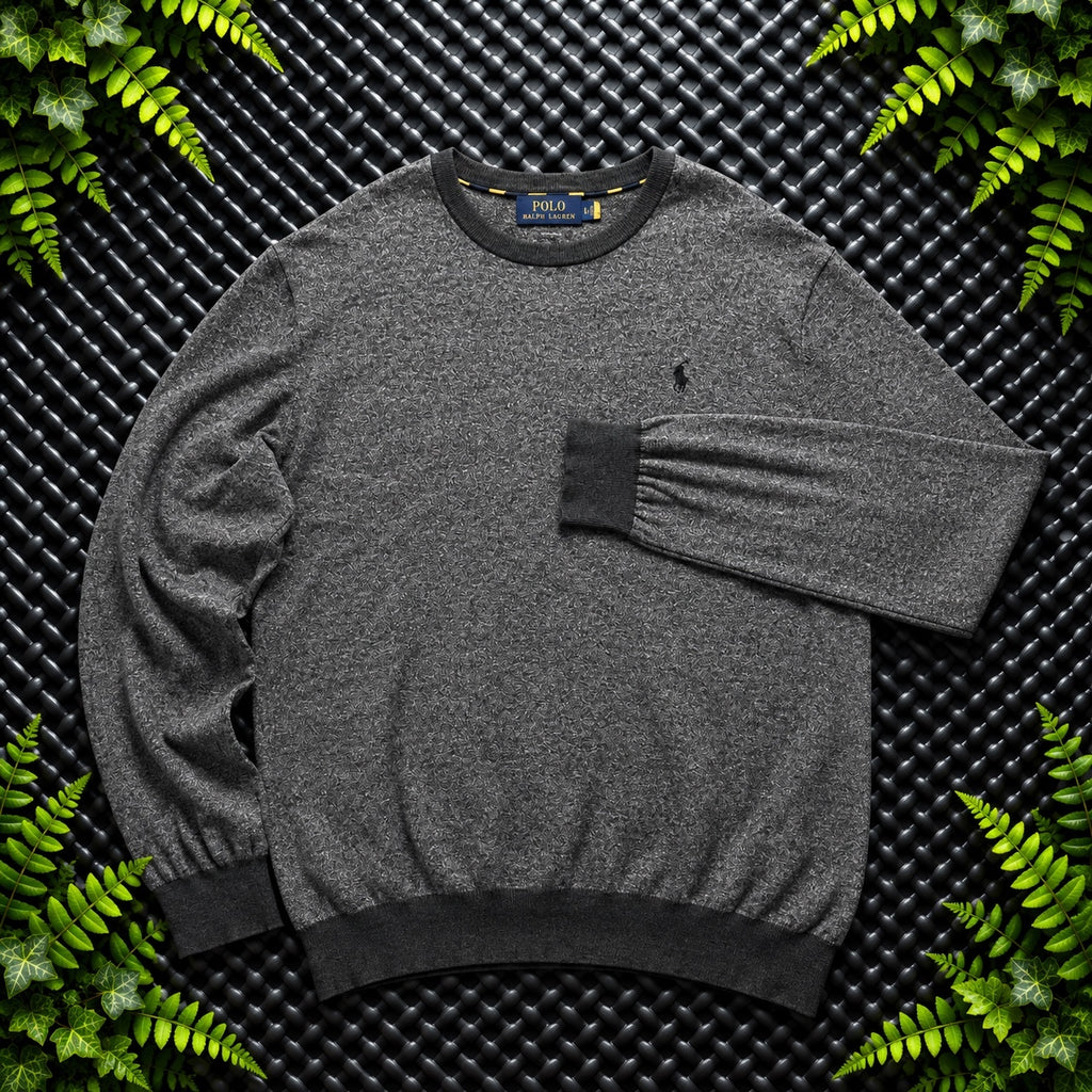 Ralph Lauren Grey Crewneck Jumper | Men’s Classic Fit L / 3776