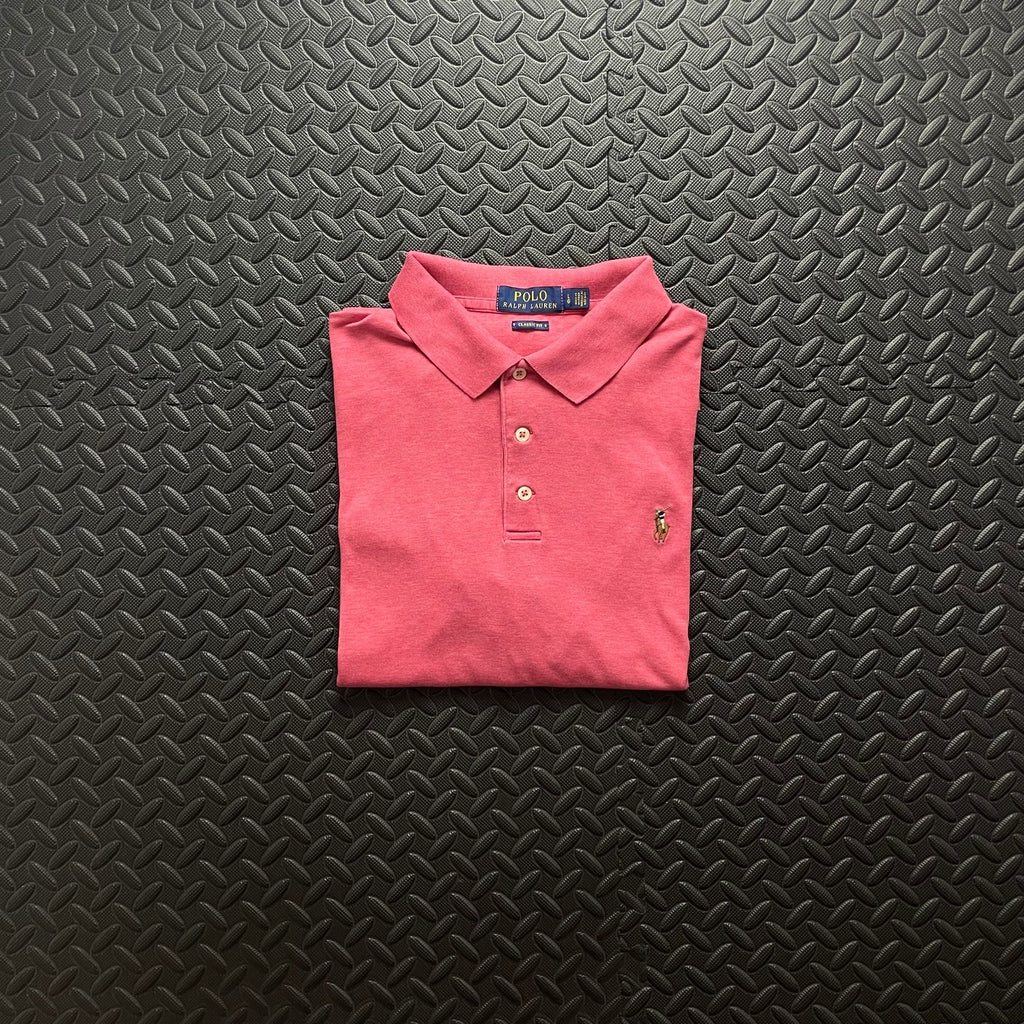 Ralph Lauren Pink Polo Shirt | Men’s Classic Fit L / 3458