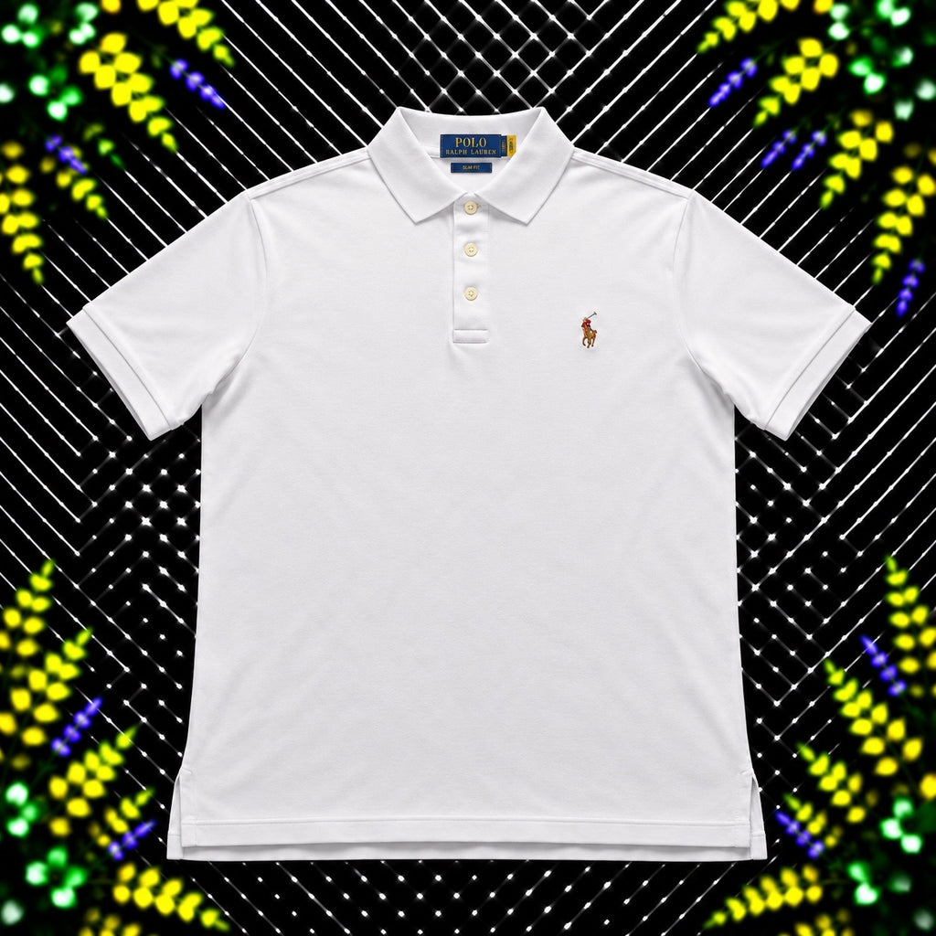 Ralph Lauren White Polo Shirt | Men’s Classic Fit S / 3803