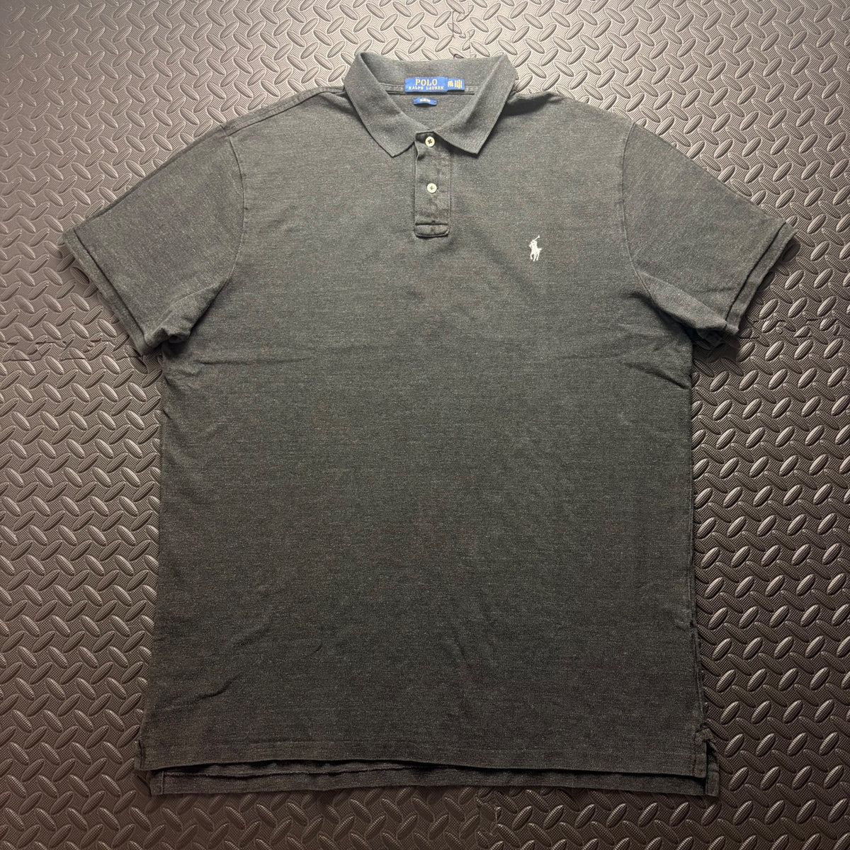 Ralph Lauren Grey Polo Shirt | Men’s Slim Fit XXL / 3827