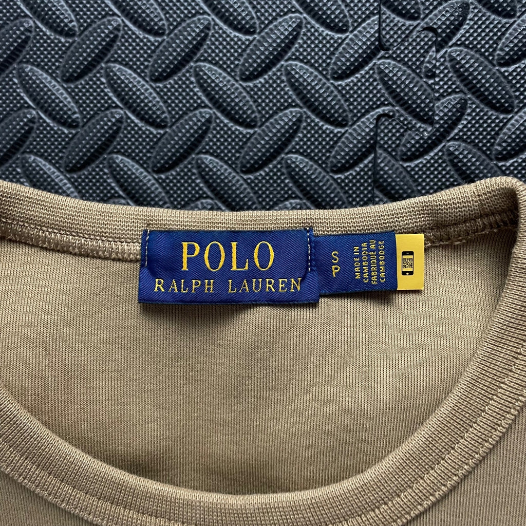 Ralph Lauren Beige Crewneck Sweatshirt | Men’s Classic Fit S / 3765