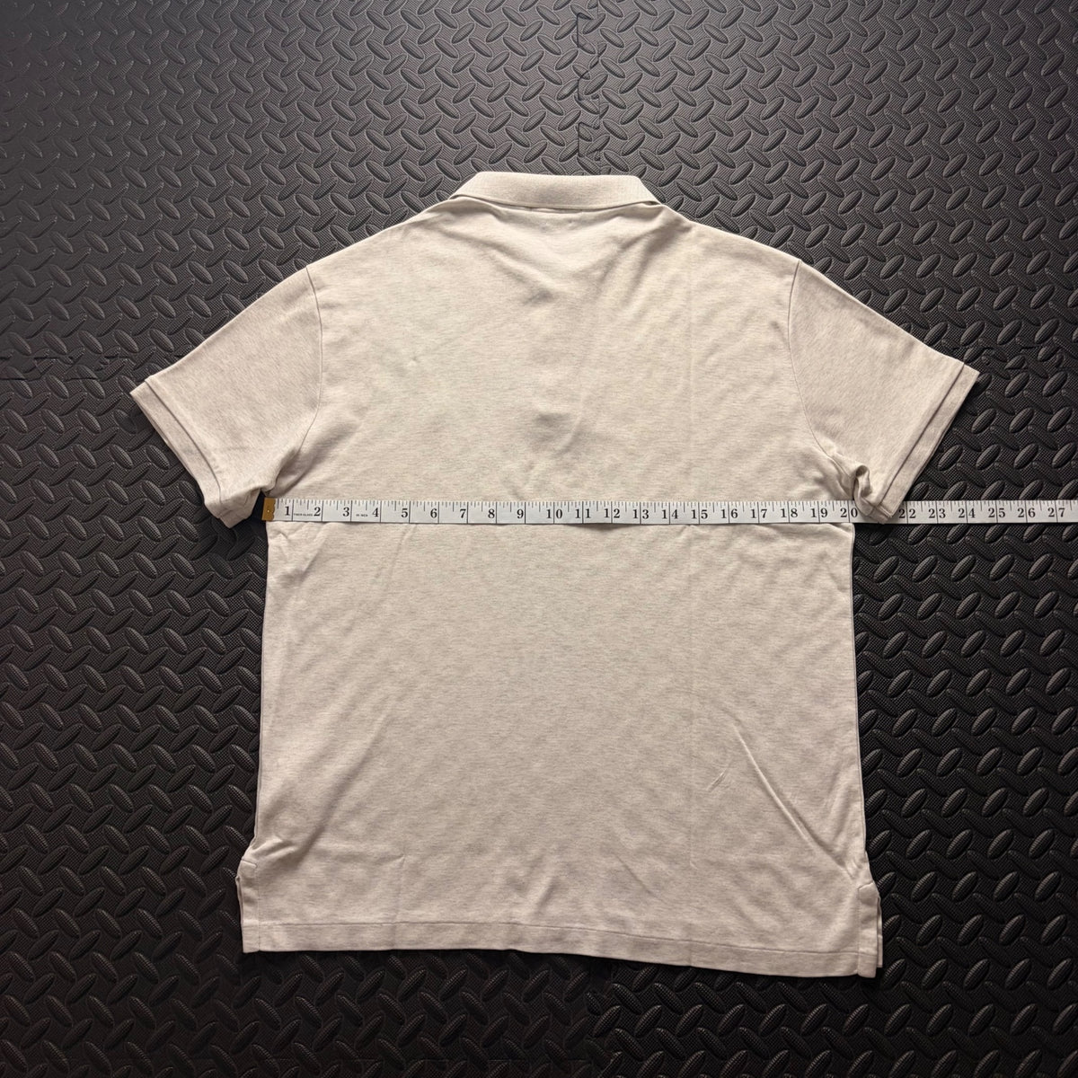 Ralph Lauren Cream Polo Shirt | Men’s Slim Fit L / 3872