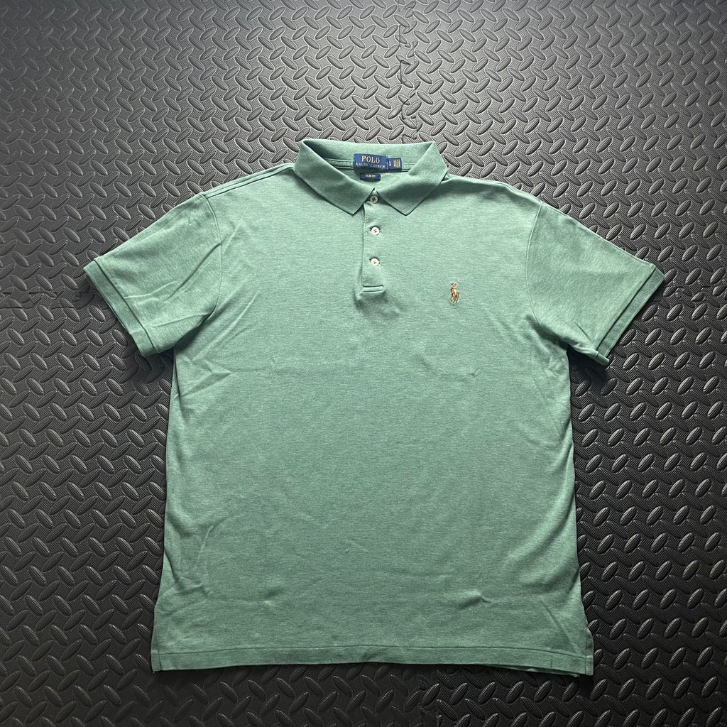 Ralph Lauren Green Polo Shirt | Men’s Slim Fit L / 3411