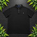 Ralph Lauren Black Polo Shirt | Men’s Slim Fit XXL / 3793