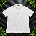 Ralph Lauren White Polo Shirt | Men’s Slim Fit M / 3710