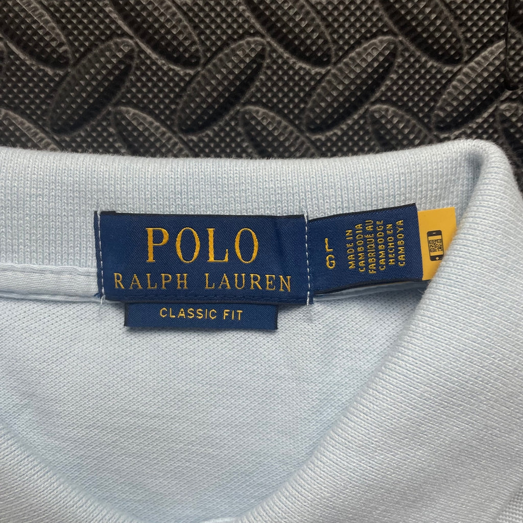 Ralph Lauren Light Blue Polo Shirt | Men’s Classic Fit L | Polo Bear / 3397
