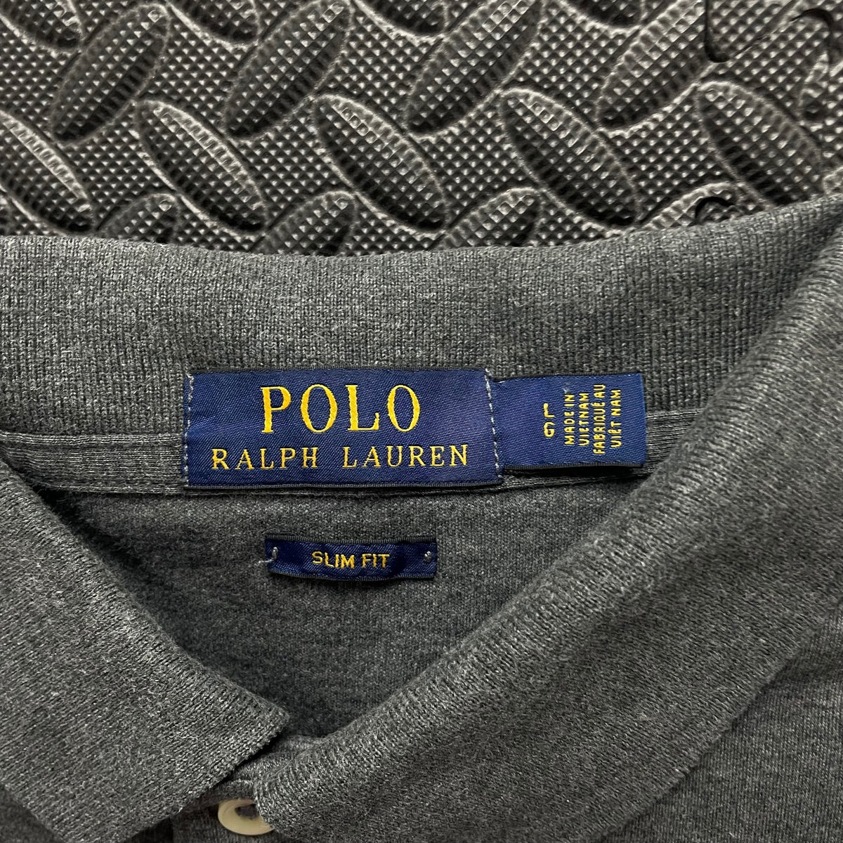Ralph Lauren Grey Polo Shirt | Men’s Slim Fit L / 3621