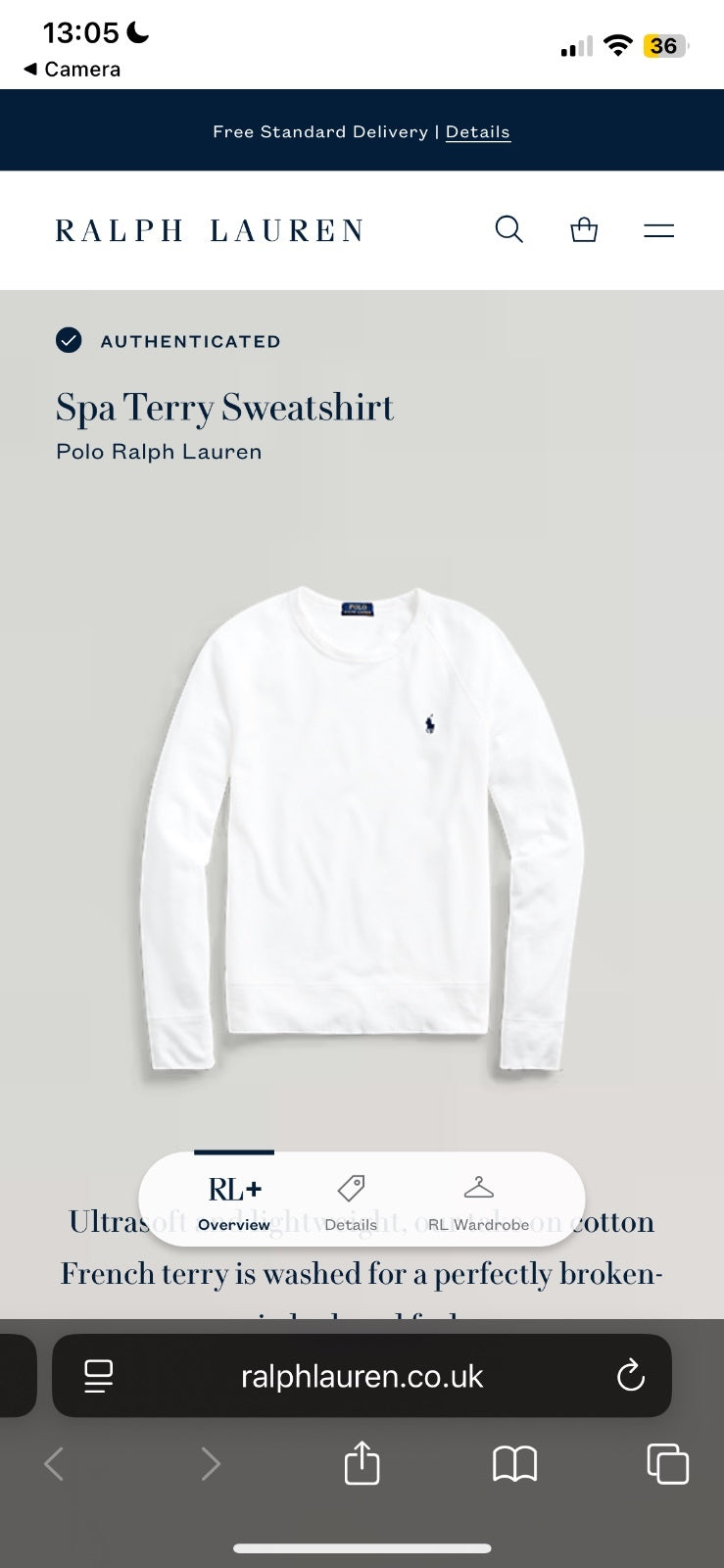Ralph Lauren Terry Spa Jumper | Men’s Classic Fit XL / 3640