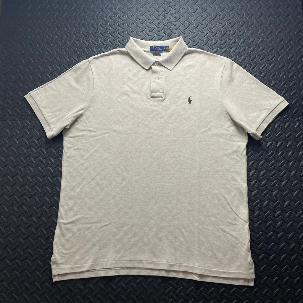 Ralph Lauren Beige Polo Shirt | Men’s Classic Fit XL / 3660