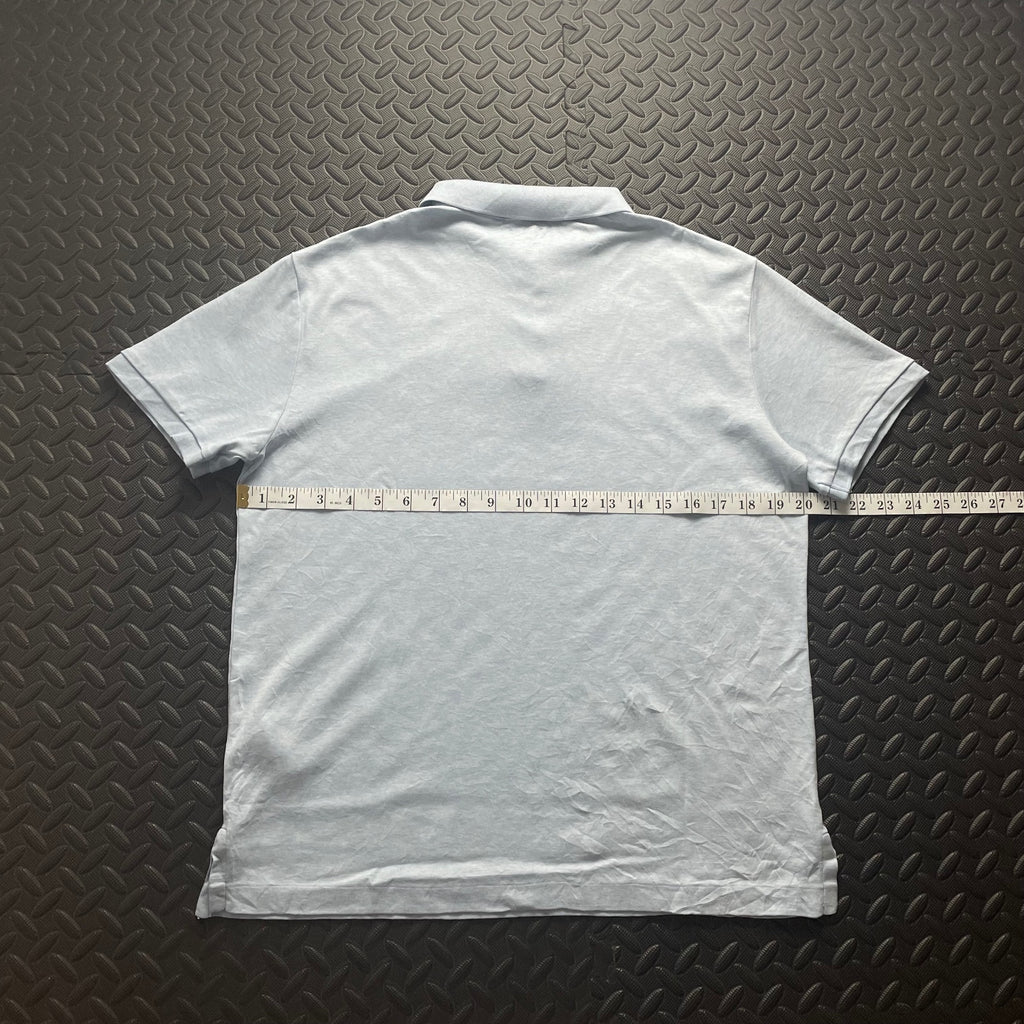 Ralph Lauren Light Blue Polo Shirt | Men’s Custom Slim Fit M / 3396