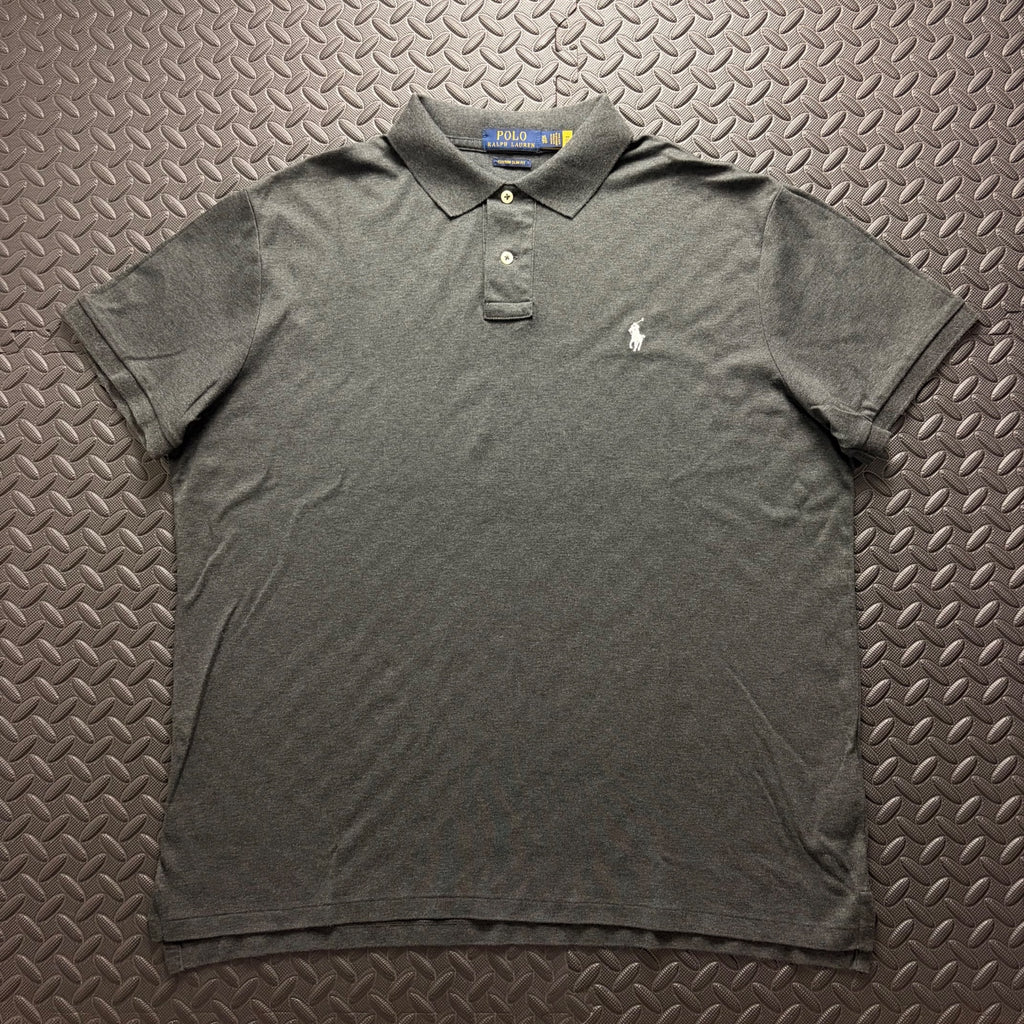 Ralph Lauren Grey Polo Shirt | Men’s Custom Slim Fit XL / 3865