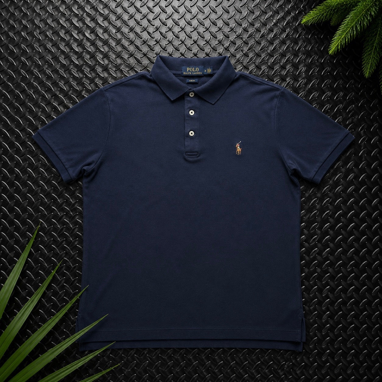 Ralph Lauren Navy Polo Shirt | Men’s Slim Fit L / 3421
