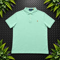 Ralph Lauren Mint Green Polo Shirt | Men’s Custom Slim Fit XXL / 3794