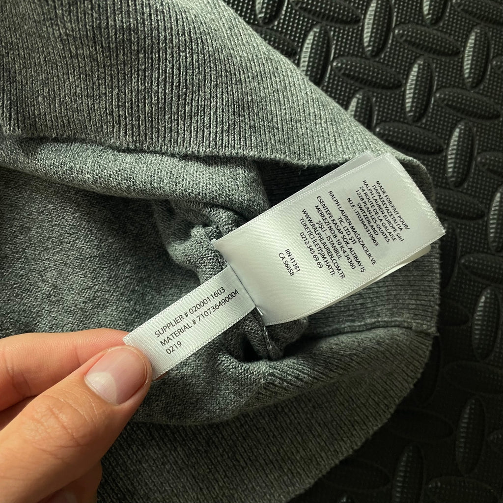 Ralph Lauren Grey Crewneck Jumper | Men’s Classic Fit S / 3684