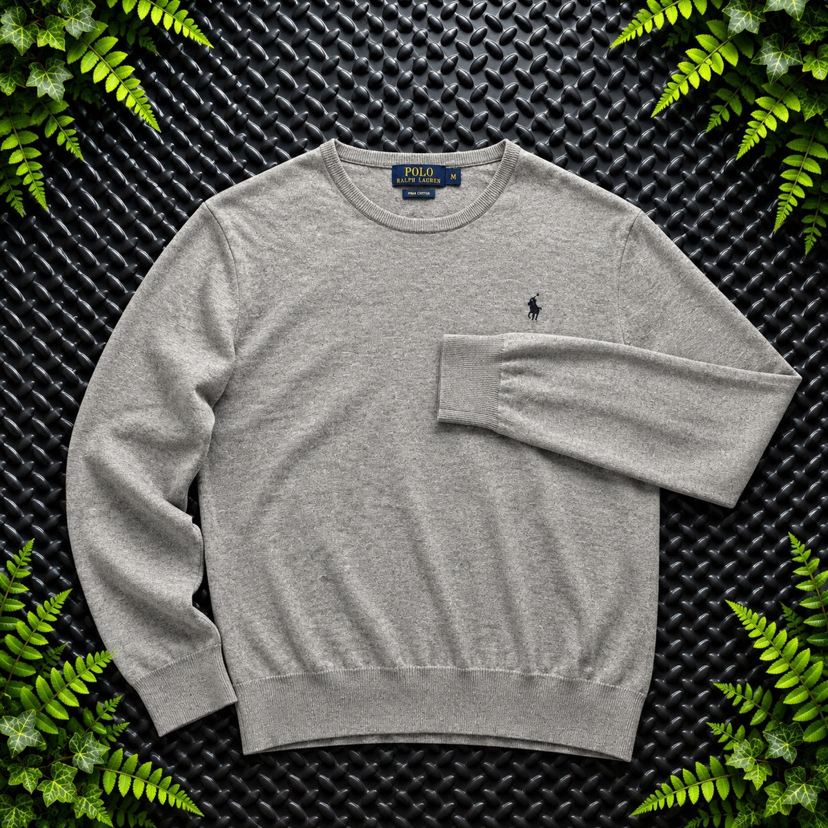 Ralph Lauren Grey Crewneck Jumper | Men’s Classic Fit L / 3781