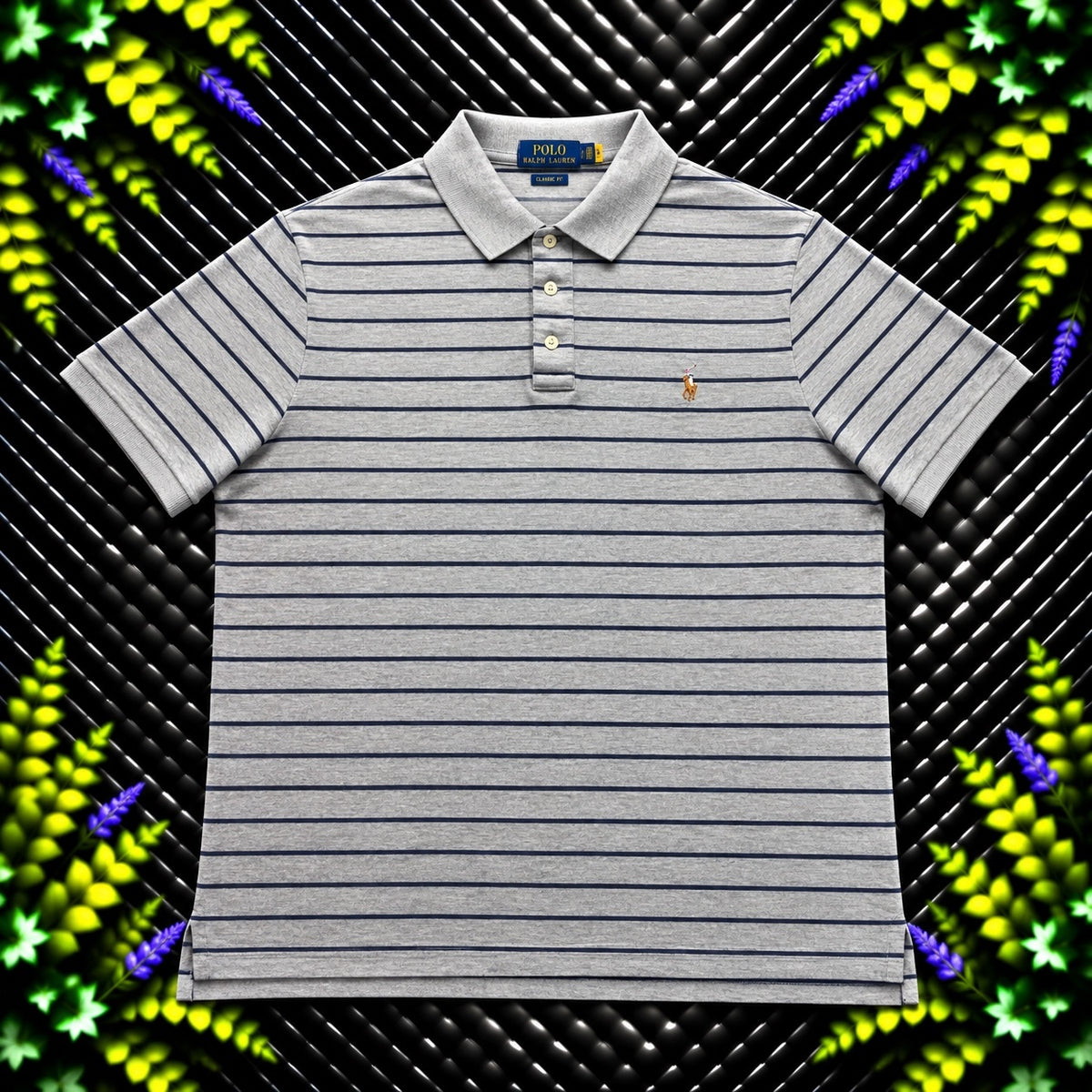 Ralph Lauren Grey Polo Shirt | Men’s Classic Fit M / 3808