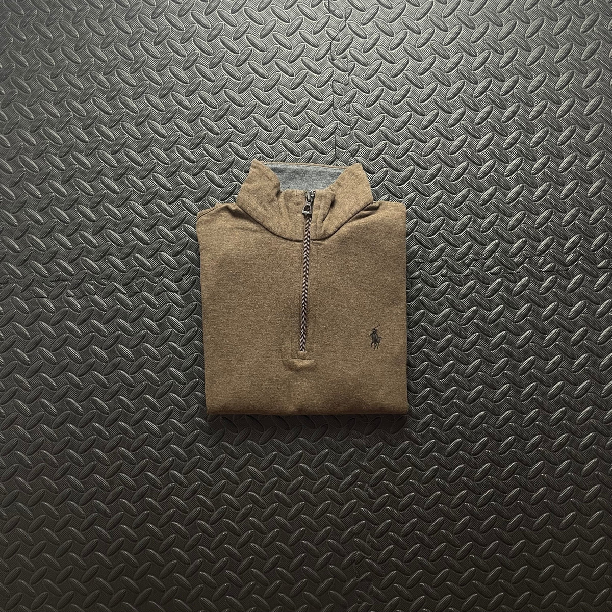 Ralph Lauren Brown 1/4 Zip Jumper | Mens Classic Fit XS / 3739