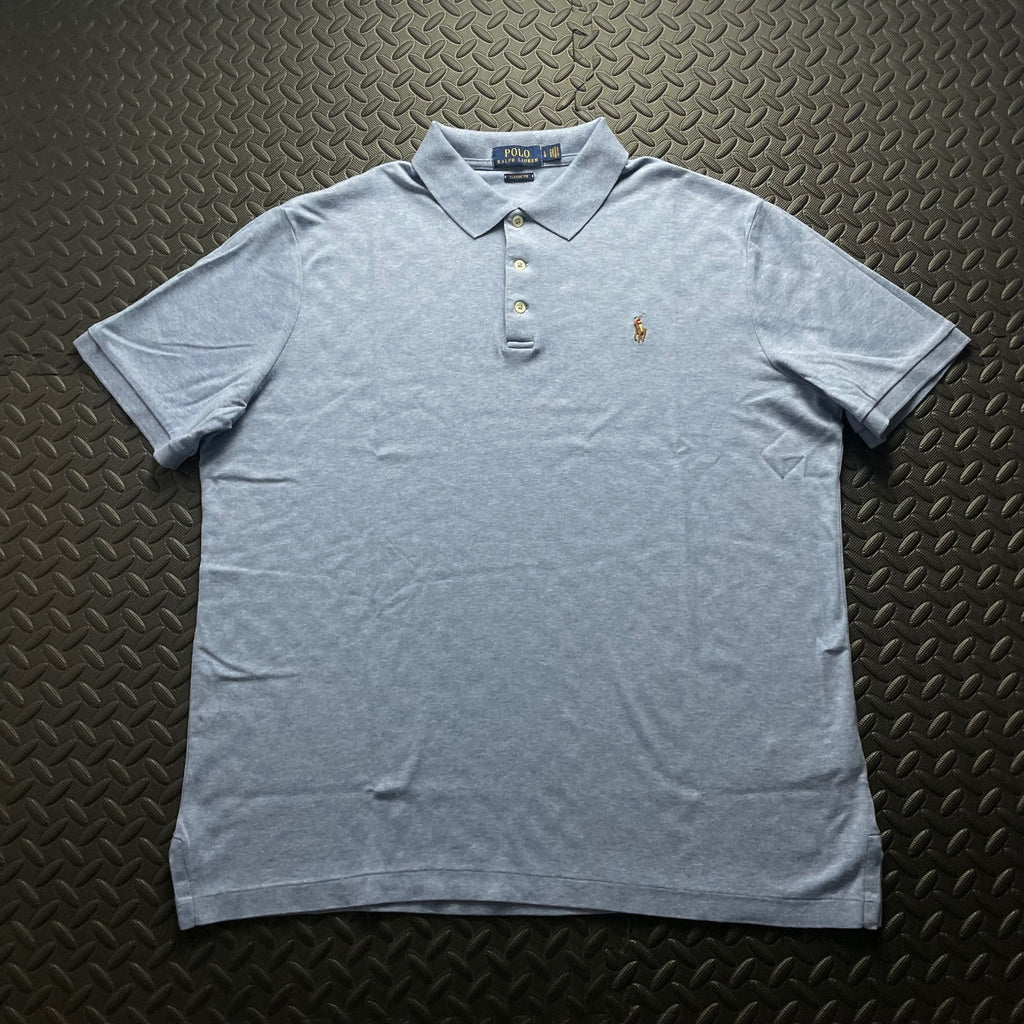 Ralph Lauren Light Blue Polo Shirt | Men’s Classic Fit L / 3618