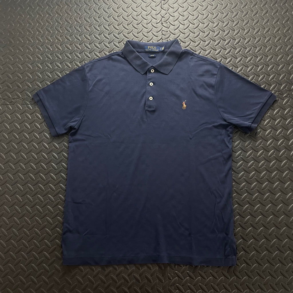 Ralph Lauren Navy Polo Shirt | Men’s Slim Fit L / 3695