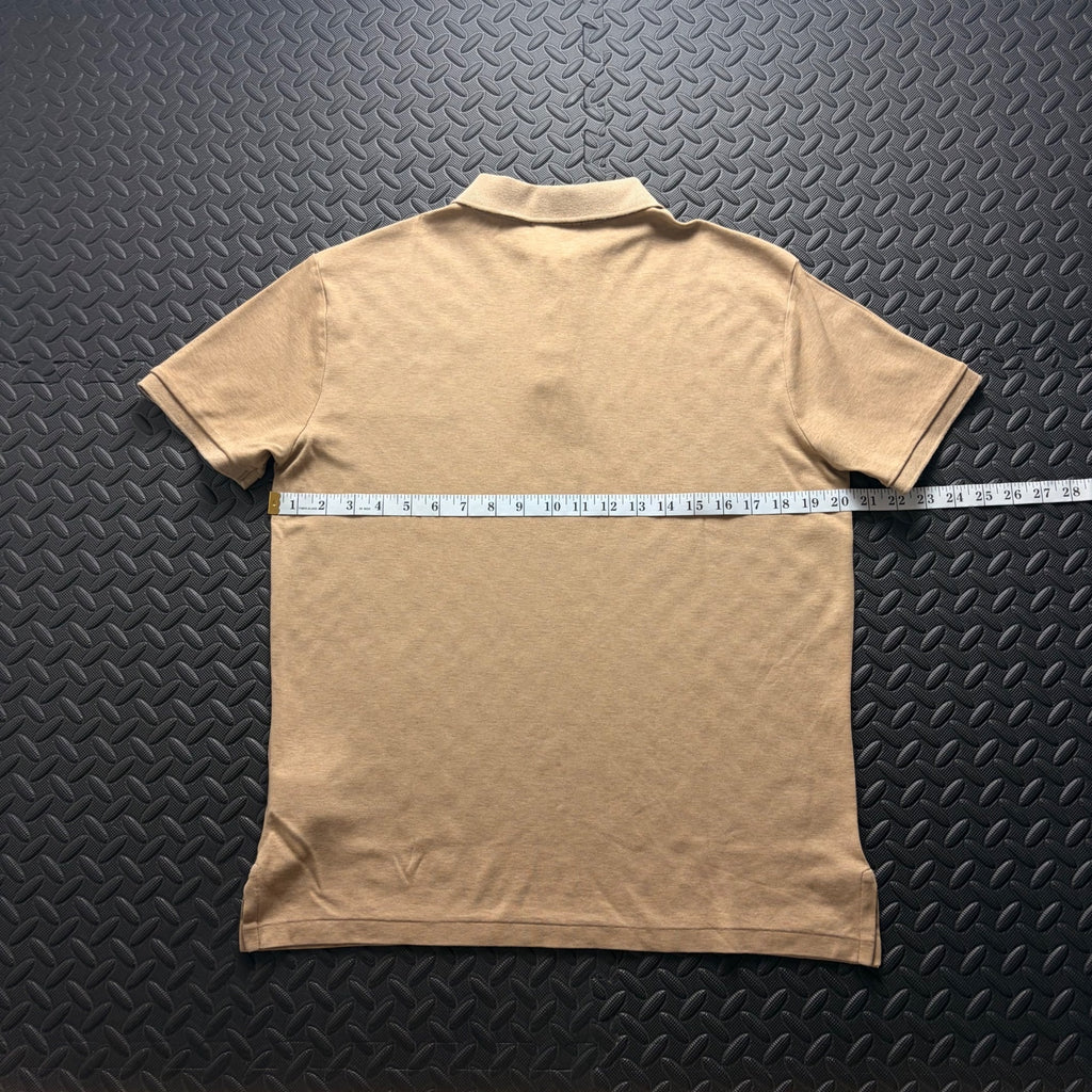 Ralph Lauren Beige Polo Shirt | Men’s Custom Slim Fit M / 3833