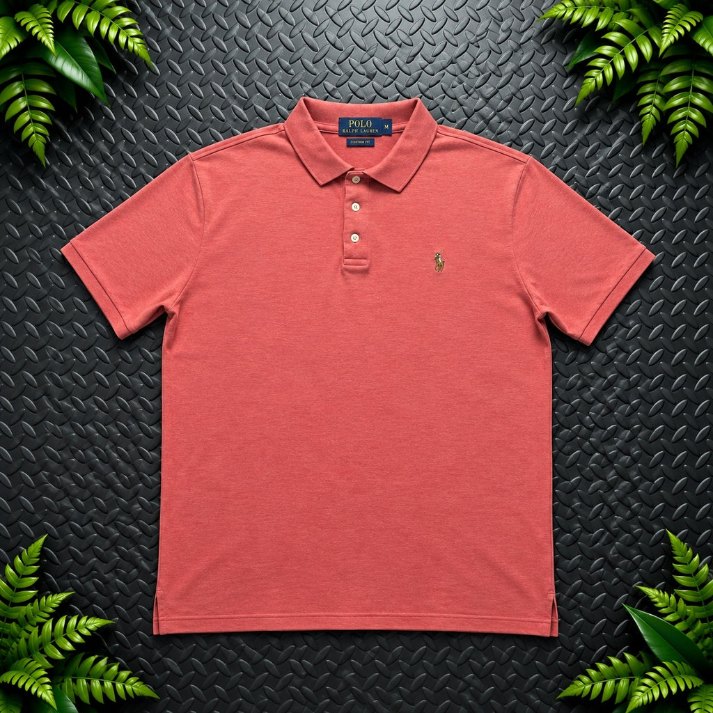 Ralph Lauren Pink Polo Shirt | Men’s Custom Slim Fit XL / 3674