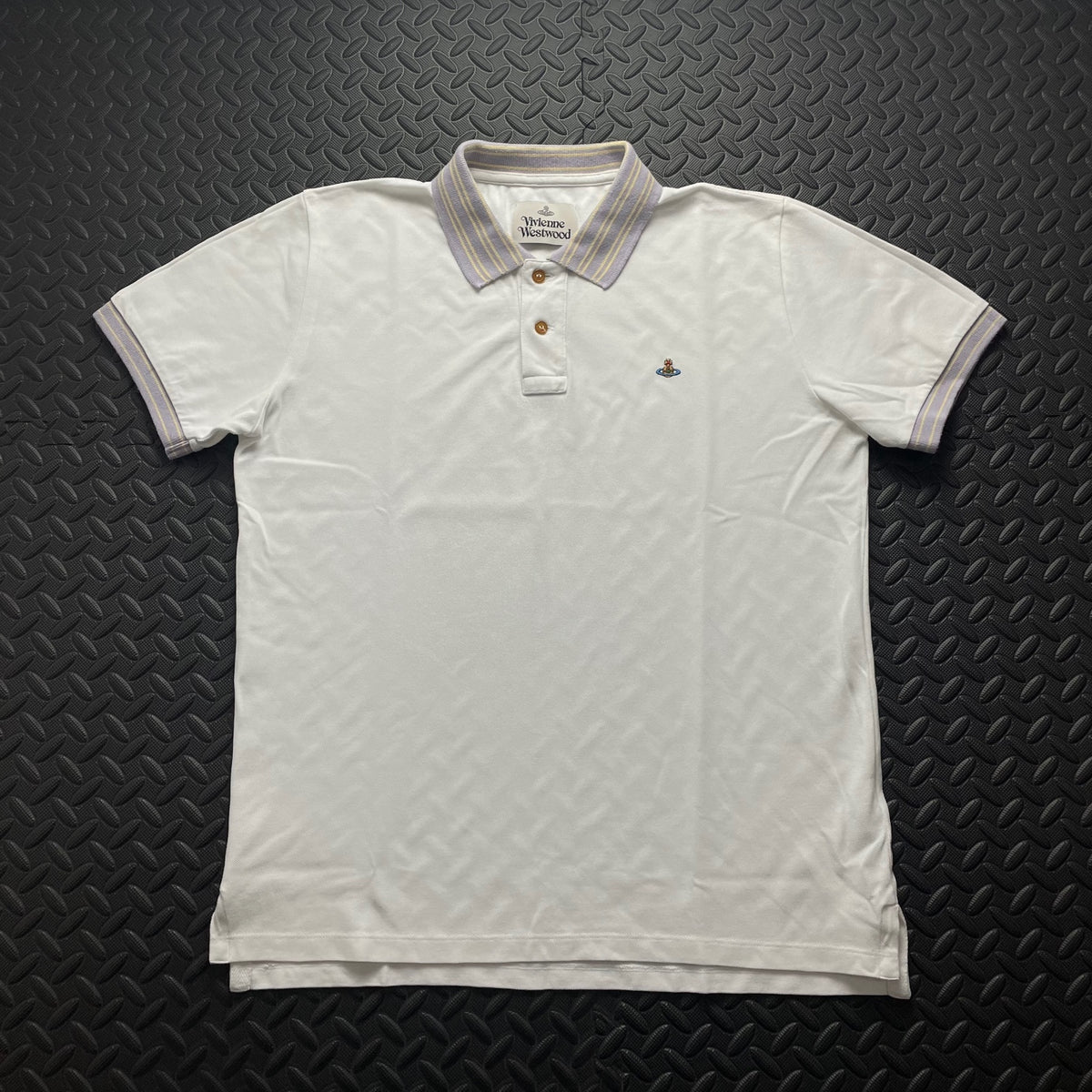 Vivienne Westwood White Polo Shirt | Men’s L Cotton 3460
