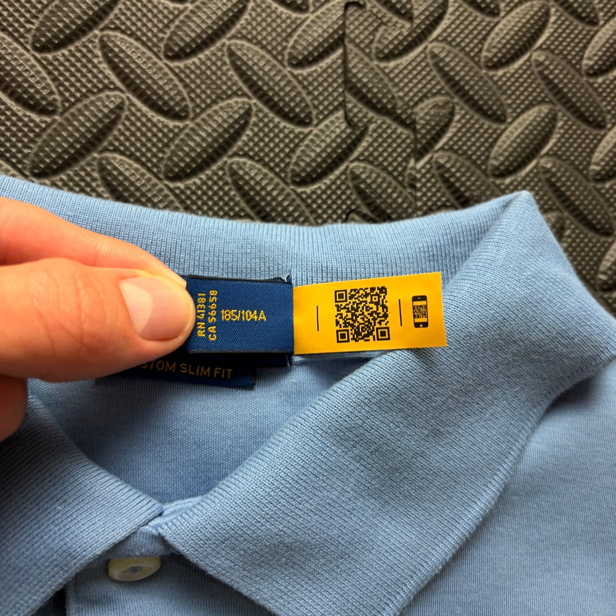 Ralph Lauren Blue Polo Shirt | Men’s Custom Slim Fit XL / 3861