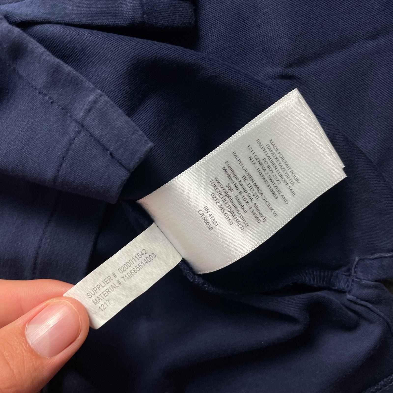 Ralph Lauren Navy Polo Shirt | Men’s Slim Fit S / 3422