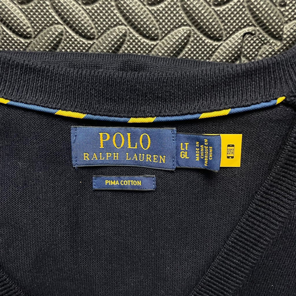 Ralph Lauren Navy V-Neck Jumper | Men’s Classic Fit L / 3773