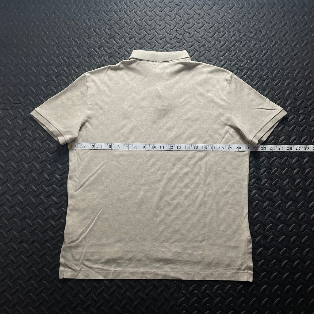 Ralph Lauren Beige Polo Shirt | Men’s Classic Fit M / 3417