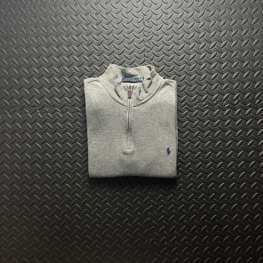 Ralph Lauren Grey 1/4 Zip Jumper | Mens Classic Fit XL / 3788