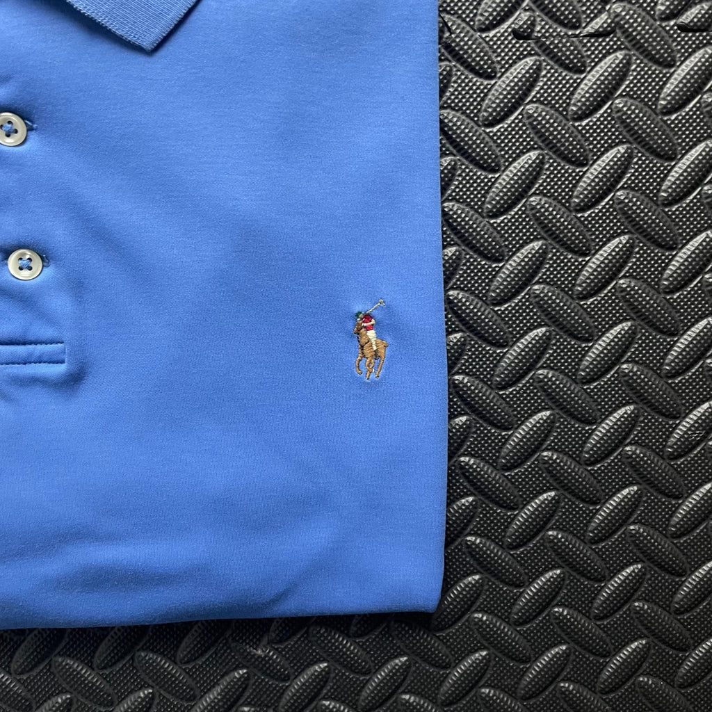 Ralph Lauren Blue Polo Shirt | Men’s Slim Fit XL / 3796