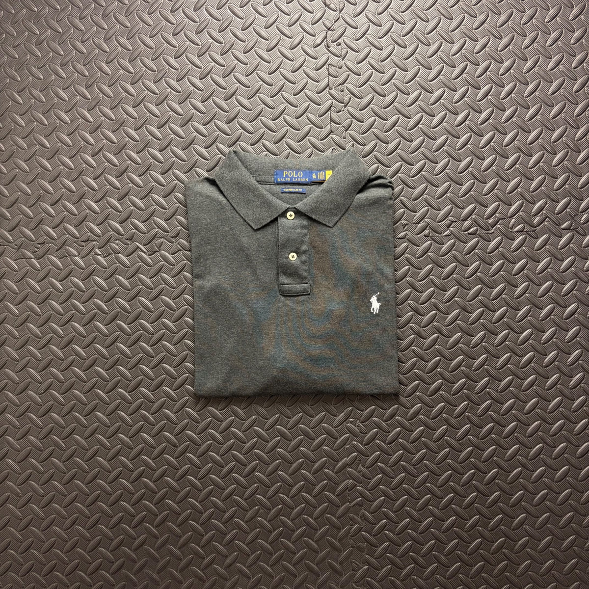 Ralph Lauren Grey Polo Shirt | Men’s Custom Slim Fit XL / 3865