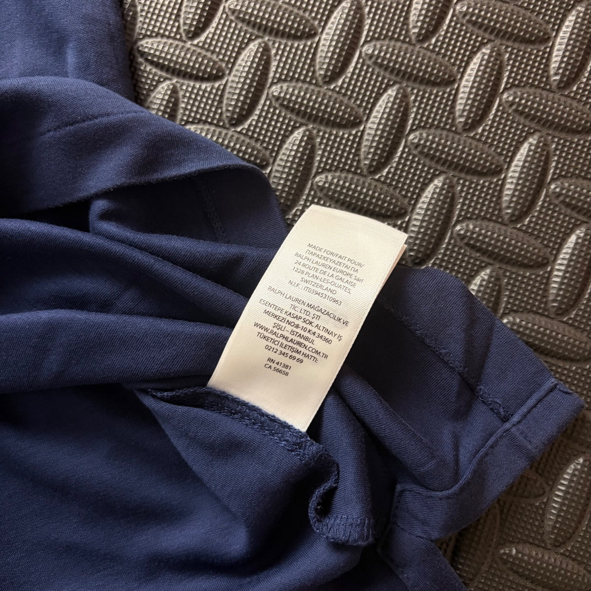 Ralph Lauren Navy Polo Shirt | Men’s Slim Fit M / 3842