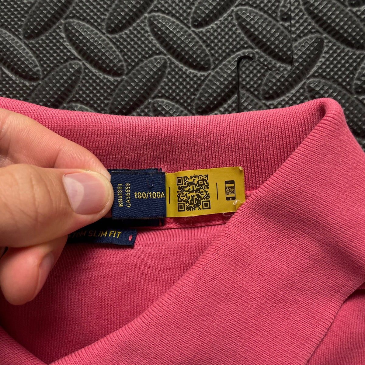 Ralph Lauren Pink Polo Shirt | Men’s Custom Slim Fit L / 3714