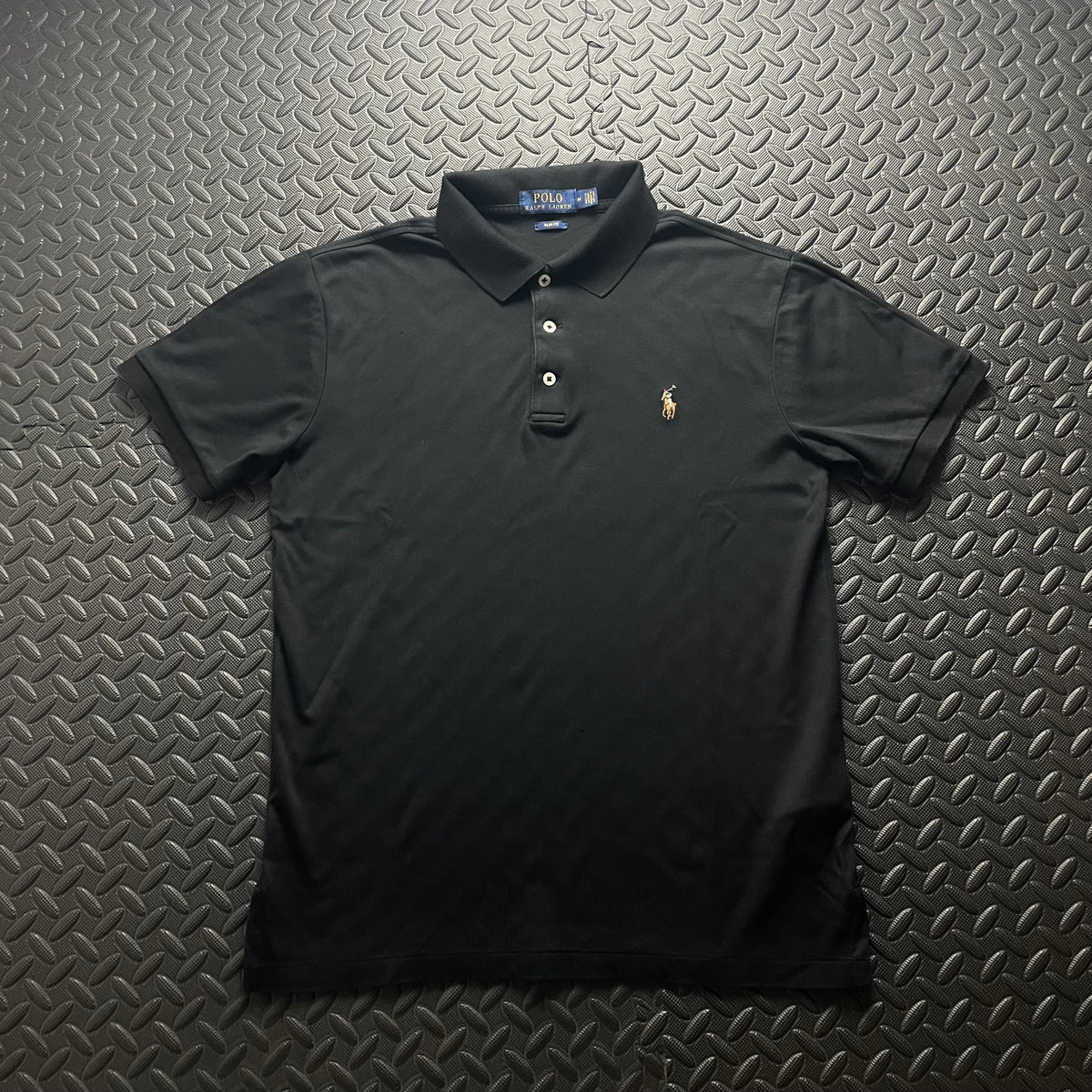 Ralph Lauren Black Polo Shirt | Men’s Slim Fit M / 3603