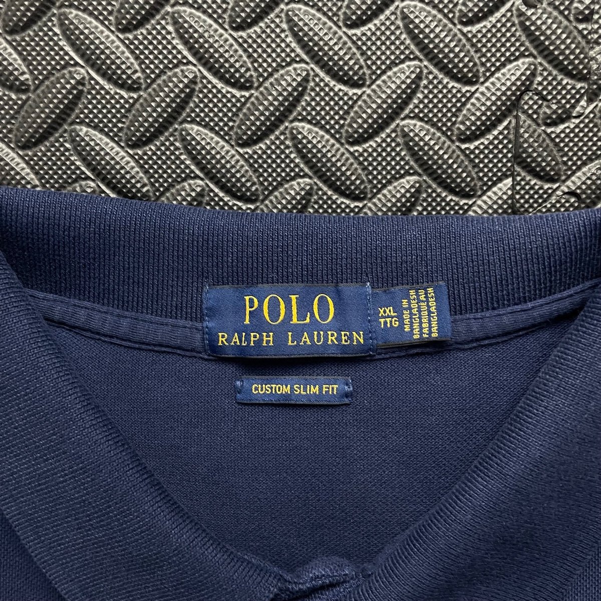 Ralph Lauren Navy Polo Shirt | Men’s Custom Slim Fit XXL / 3792