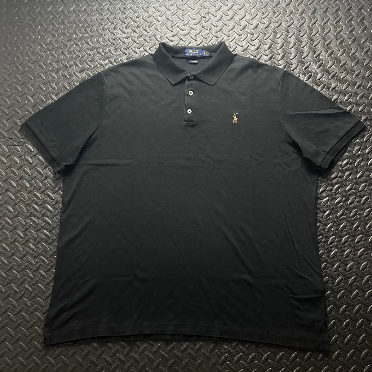 Ralph Lauren Black Polo Shirt | Men’s Classic Fit XL