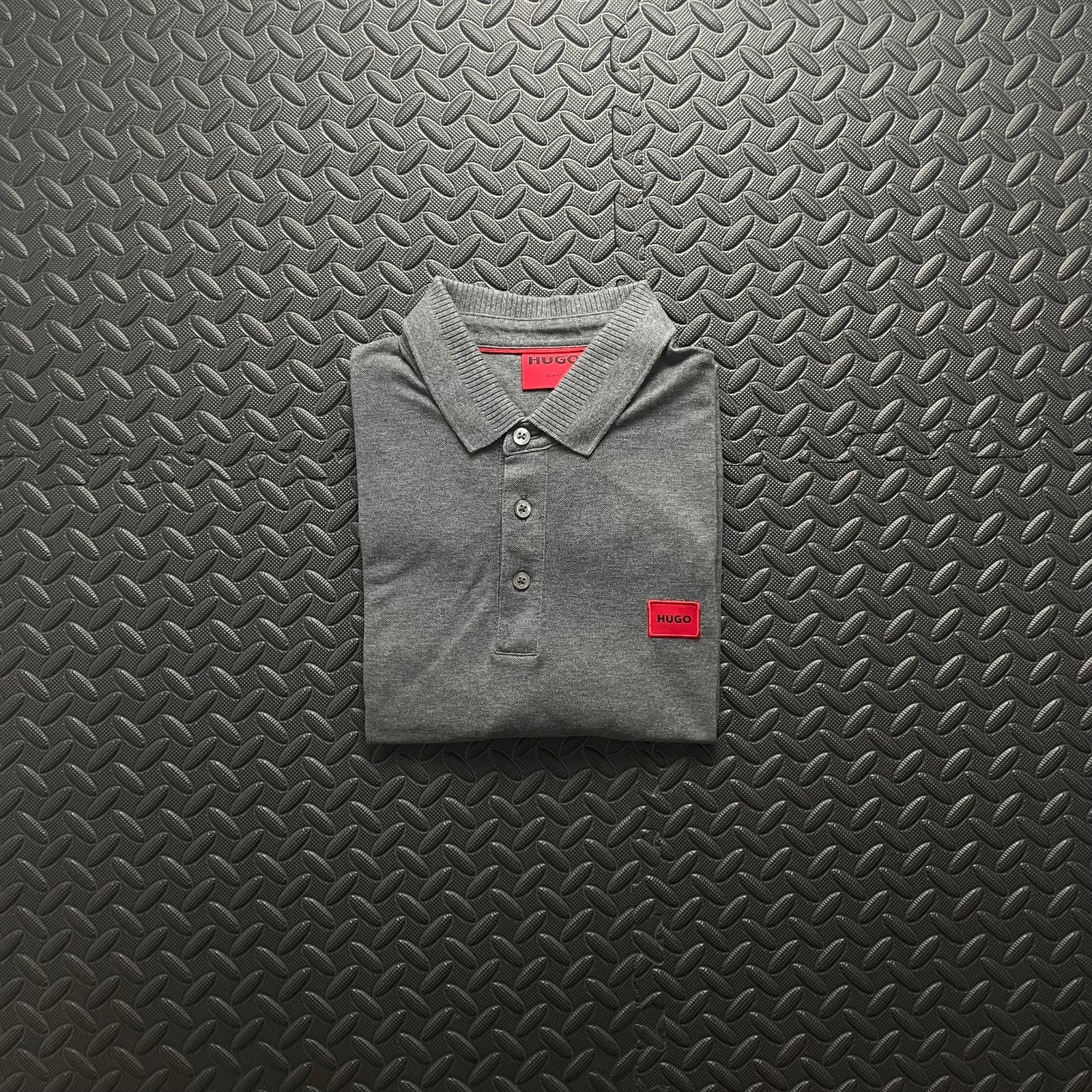 Hugo Boss Grey Polo Shirt | Men’s Slim Fit M / 3428